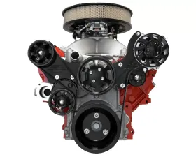 Billet Specialties Black Anodized Tru Trac Serpentine System without A/C & Power Steering LS7 Chevrolet