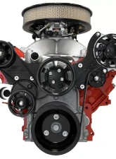 Billet Specialties Black Anodized Tru Trac Serpentine System without A/C & Power Steering LS7 Chevrolet                                     - BLK13495 - Image 3