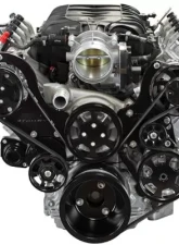 Billet Specialties Black Anodized Tru Trac Serpentine System with A/C & Power Steering GM LT1                                     - BLK13550 - Image 4