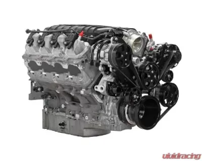 Billet Specialties Black Anodized Tru Trac Serpentine System with A/C & Power Steering GM LT1 - BLK13550