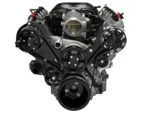 Billet Specialties Black Anodized Tru Trac Serpentine System without A/C & Power Steering GM LT1