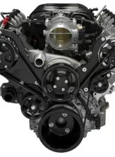 Billet Specialties Black Anodized Tru Trac Serpentine System without A/C & Power Steering GM LT1                                     - BLK13560 - Image 3