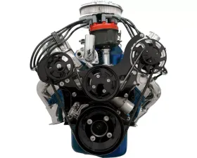 Billet Specialties Black Adonized Tru Trac Serpentine System without A/C & Power Steering Small Block Ford