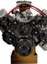 Billet Specialties Black Anodized Premium Tru Trac Serpentine System with Billet Alternator, A/C & Power Steering Big Block Ford                                     - BLK14600PA - Image 3