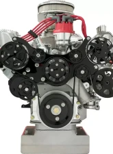 Billet Specialties Black Anodized Premium Tru Trac Serpentine System with Billet Alternator, A/C & Power Steering FE Ford                                     - BLK14700PA - Image 4