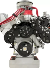 Billet Specialties Black Anodized Tru Trac Serpentine System with Power Steering FE Ford                                     - BLK14705 - Image 4