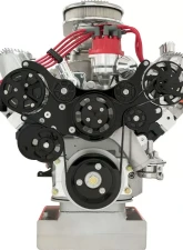 Billet Specialties Black Anodized Tru Trac Serpentine System with A/C FE Ford                                     - BLK14720 - Image 4