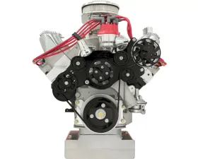 Billet Specialties Black Anodized Tru Trac Serpentine System without A/C & Power Steering FE Ford