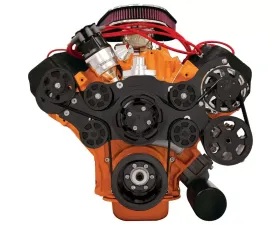 Billet Specialties Black Anodized Tru Trac Serpentine System with Power Steering Big Block Chrysler | HEMI