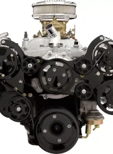 Billet Specialties Black Anodized Premium Tru Trac Serpentine System with A/C & Power Steering Pontiac                                     - BLK14900P - Image 2