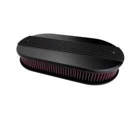 Billet Specialties Black Dual Quad Ribbed Air Cleaner