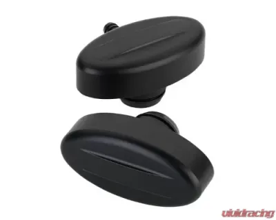 Billet Specialties Retro Plain Black 1-1/4" Valve Cover Hole PCV Breather - BLK21939