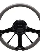 Billet Specialties 14" Black Anodized Invader Steering Wheel                                     - BLK29252 - Image 2