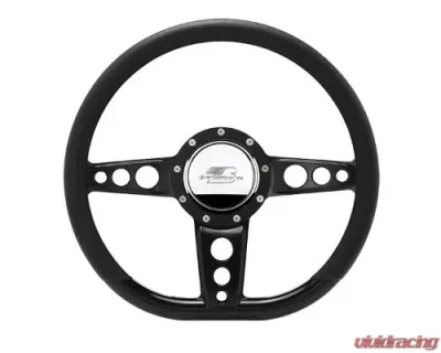 Billet Specialties 14" Black Anodized D-Shape Trans Am Steering Wheel - BLK29427
