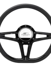 Billet Specialties 14" Black Anodized D-Shape Victory Steering Wheel                                     - BLK29441 - Image 2