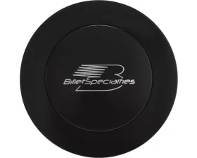 Billet Specialties Black Large Billet Specialties Logo Horn Button