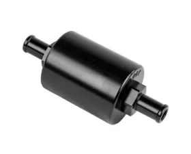 Billet Specialties Black Anodized -6 AN Fittings In-Line Fuel Filter