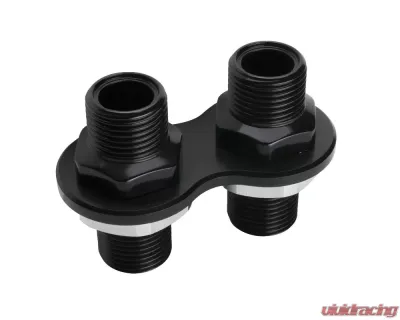 Billet Specialties 2 Port Black Anodized Heat Bulkhead - BLK66820