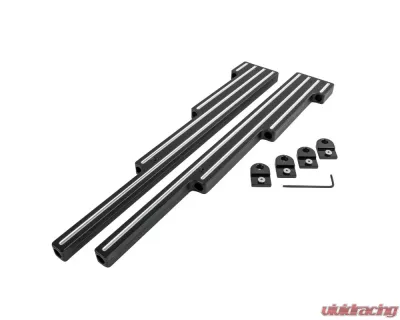 Billet Specialties Universal Black Powder Coated Ball Milled Wire Loom (Pair) - BLK69520