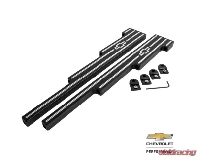 Billet Specialties Universal Black Powder Coated Bowtie Wire Loom (Pair) - BLK69523