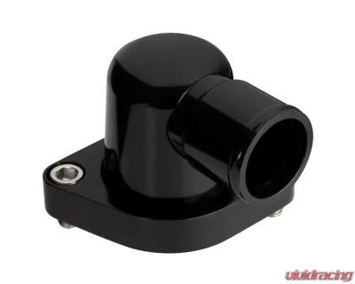 Billet Specialties Black Anodized 0 Deg Swivels Thermostat Housing Chevrolet Small/Big Block - BLK90220