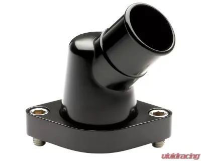 Billet Specialties Black Anodized 45 Deg Swivels Thermostat Housing Chevrolet Small/Big Block - BLK90420