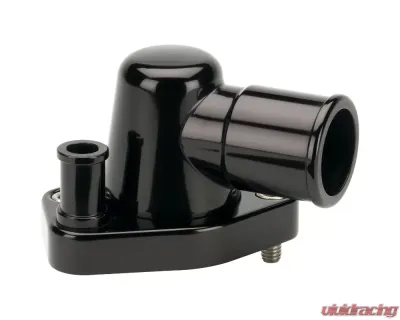 Billet Specialties Black Anodized 0 Deg Swivels Thermostat Housing Ford Small Block - BLK90620