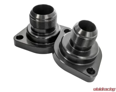 Billet Specialties Black Anodized -20 An Straight-Up Thermostat Housing w/AN Male Nipple LS - BLK90920