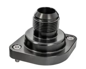 Billet Specialties Black Anodized -16 An Straight-Up Thermostat Housing w/AN Male Nipple LS