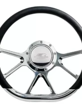 Billet Specialties 14" Polished D-Shape Prism Steering Wheel                                     - 29475 - Image 2