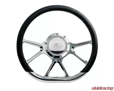 Billet Specialties 14" Polished D-Shape Prism Steering Wheel - 29475