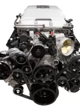 Billet Specialties Black Anodized Tru Trac Serpentine System with A/C & Power Steering LSA 6.2L                                     - BLK13410 - Image 2