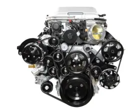 Billet Specialties Black Anodized Tru Trac Serpentine System with A/C & Power Steering LSA 6.2L