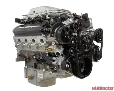 Billet Specialties Black Anodized Tru Trac Serpentine System with A/C & Power Steering LSA 6.2L - BLK13410
