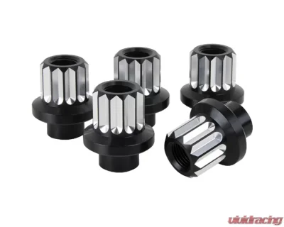 Billet Specialties 1/2-20 X 1/2 Billet Mag Shank Open End Race Lug Nuts 5 Pcs - LNRMS122050