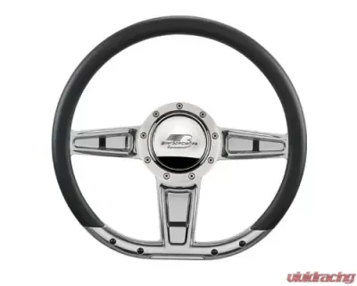 Billet Specialties 14" Polished D-Shape Camber Steering Wheel - 29402
