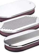 Billet Specialties Dual Quad Plain Air Cleaner                                     - 15529 - Image 2