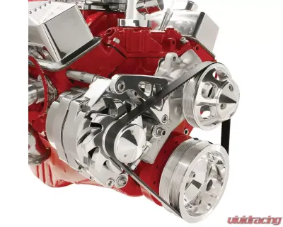 Billet Specialties Mid Mount SBC Long Water Pump Alternator Bracket - FM0107PC