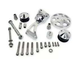 Billet Specialties Polished Small Block Chevrolet A/C Add-On Serpentine Conversion Kit