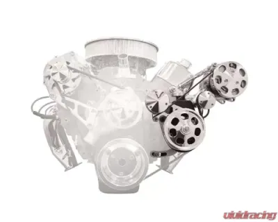 Billet Specialties Polished Big Block Chevrolet A/C Add-On Serpentine Conversion Kit - FM1325PC