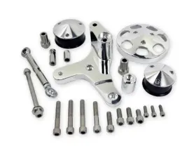 Billet Specialties Polished Big Block Chevrolet A/C Add-On Serpentine Conversion Kit
