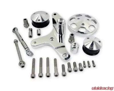 Billet Specialties Polished Big Block Chevrolet A/C Add-On Serpentine Conversion Kit - FM1325PC