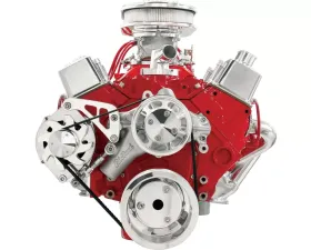 Billet Specialties Polished Big Block Chevrolet Mid Mount Alternator Serpentine Conversion Kit