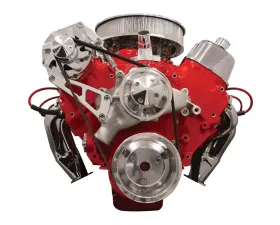 Billet Specialties Polished Big Block Chevrolet Top Mount Alternator Serpentine Conversion Kit