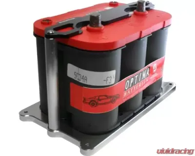 Billet Specialties Black/Clear Anodized Optima Battery Mount - 248910