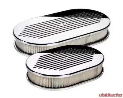 Billet Specialties Large Oval Ball Milled Air Cleaner - 15420