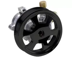 Billet Specialties Tru Trac Replacement Natural Finish Power Steering Pumps & Black Anodized Pulley