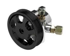 Billet Specialties Tru Trac Replacement Polished Finish Power Steering Pumps & Black Anodized Pulley