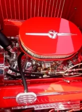 Billet Specialties Satin Black Powder Coat Large Oval Streamline Air Cleaner                                     - 15424 - Image 3