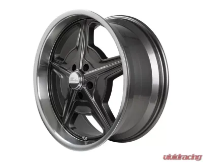 Billet Specialties Legends Series Speedway Wheel 18x8 5x4.75 19mm Titanium Center | Diamond Turned Lip - AC39009
